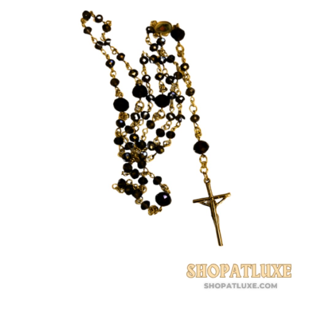 Crimson Faceted Hand Beaded Rosary